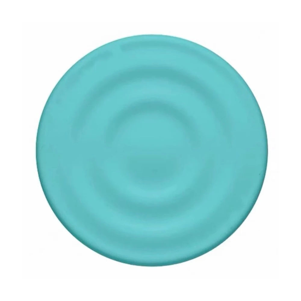 A light blue silicone ripple grip magnetic phone stand.