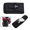 Black multilayer card slot phone pouch for Doogee and similar models