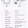 Product parameters and specifications for a 70W GaN fast charger with retractable USB-C cable.