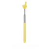 A yellow stainless steel telescopic teaching pointer with a rounded tip.