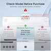 A comparison chart showing different MacBook models and their corresponding model numbers for purchase verification.