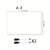 A3 size magnetic dry erase board with two included magnetic markers