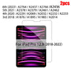 A set of tempered glass screen protectors for iPad Pro 12.9 models from 2018 to 2022