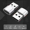 A 3-pack of silver USB to USB-C adapter cables for fast charging and data transfer.