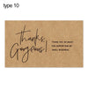 A brown kraft paper tag with handwritten black text that reads Thanks Gorgeous thank you so much for supporting my small busi