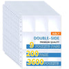 A stack of 200 packs of double-sided card sleeve pages with 3600 pockets for binder albums