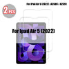 Two tempered glass screen protectors for the iPad Air 5 (2022) model A2589 / A2591